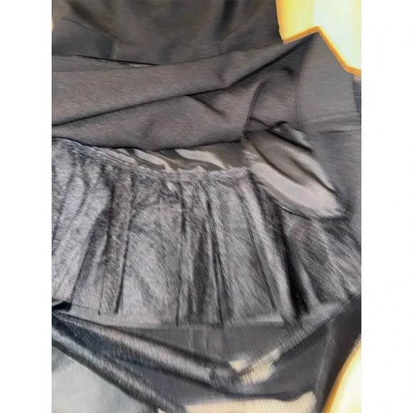 Authentic Aidan Mattox Fit and Flare Black Mesh-Panel Party Dress size 4 - Picture 17 of 17